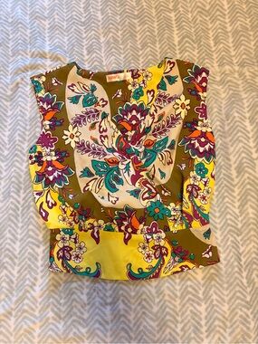 INTIMO floral paisley blouse/top